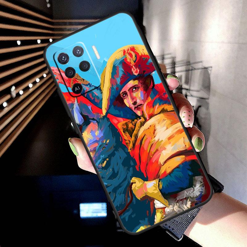 Napoleon Bonaparte Case For Oppo A17 A57 A77 A76 A16 A96 A18 A60 A80 A40 A38 A58 A78 A98 A94 A74 A54 A15 A5 Pro