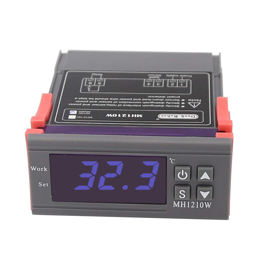 

OBEST AC 10A/90V-250V Цифровой термостат, -50°C до 110°C, MH1210W