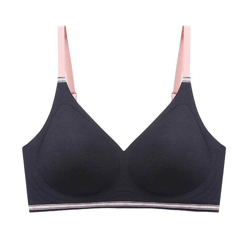 Traceless latex thin cup without steel ring, sports comfortable and breathable underwear, women's vest, gather and close the sub-breasts, upper suppor