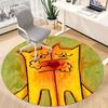 1PC Cats Heart Office Round Area Rug,  Mat Suitable ForOffice, Under Office Chairs Bedroom Living Room Home Decor, Room Deco