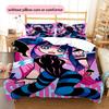Stocking Pattern Bedding Home Decoration Birthday & Festival Gift (1 * duvet cover + 2 * pillowcase, without core)
