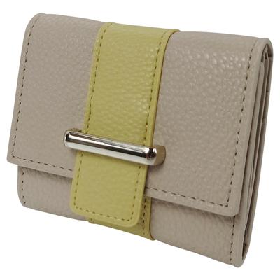 Mitsuori Wallet Mini Cute Small Wallet Cute Coin Purse Card Holder Stylish Mini Wallet Compact Trifold Wallet R64 [Cross Marberry] Women's 20's 30's
