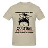 Weekend Forecast Quilting Wounisex Bun Life Hair Glasses Slightly Wide Tshirt Niche Street Style Faderesistant Short Sleeve