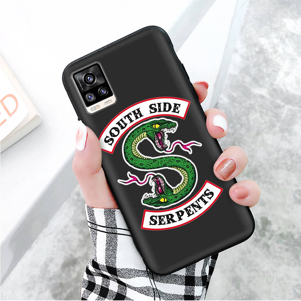 Black Case for Xiaomi Redmi 13C Note 9 iPhone XR 7 8 14 15 11 12 13 X XS Pro Max Samsung A25 S23 S24 FE Ultra Plus South Side Serpents