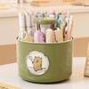Rotatable Capybara Desktop Storage Box 4 Patterns Capybara Stationery Storage  Makeup Brush