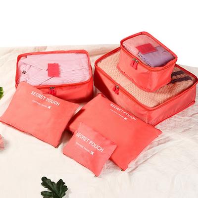 6 Stück Faltbares Reiseaufbewahrungsbeutel-Set Tragbarer Gepäckorganizer für Schuhe Packen Kleidung Ordentlich Handtasche Kleiderschrank Koffer Beutel