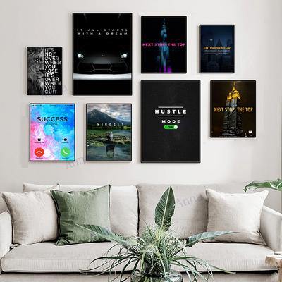 Motivational Artwork Inspirational Quotes Canvas Painting Modern Posters and Print Wall Art Picture for Office Living Room Decor
