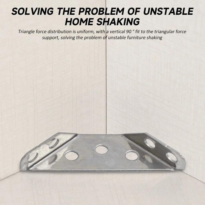 30pcs Stainless Steel Furniture Corner with Screws Corner Brace Angle Corner Bracket for Shelves Wood Furniture Chair Drawer Cabinet