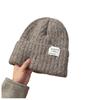 Sheep Wool Hats  Women's Woolen Hats Knitted Hats Autumn and Winter Versatile Ear Protection Pullover Hats for Men and Women Trendy