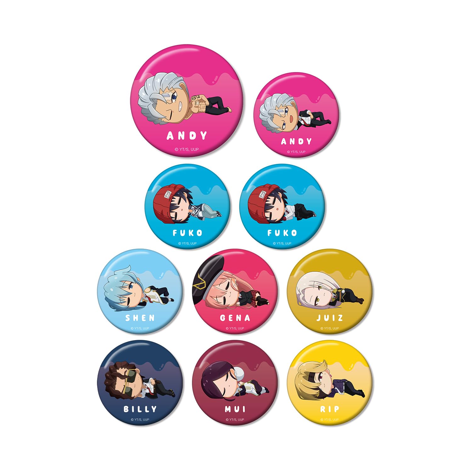 

TV Anime Trading Chibikoro Can Badge Box of 10 Undead Unluck