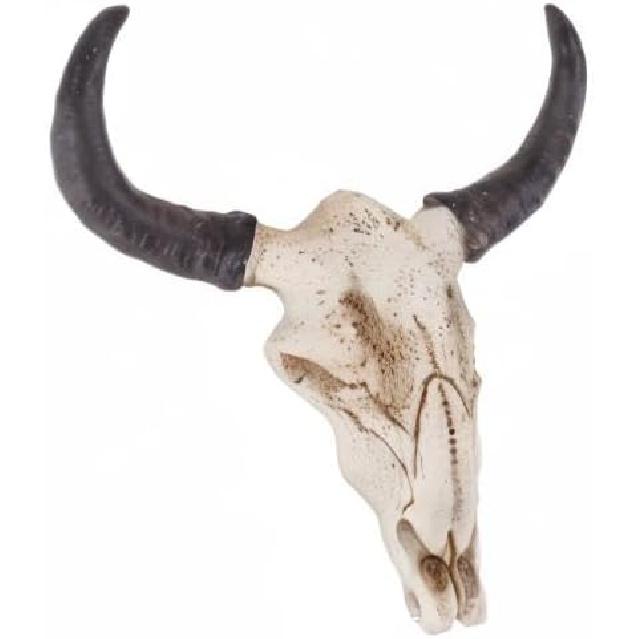 SEWACC Skull Decor Halloween Decor Cow Skull Wall Decor Resin Animal Wall Decors Hanging Pendant Crafts Ornaments Creative Halloween