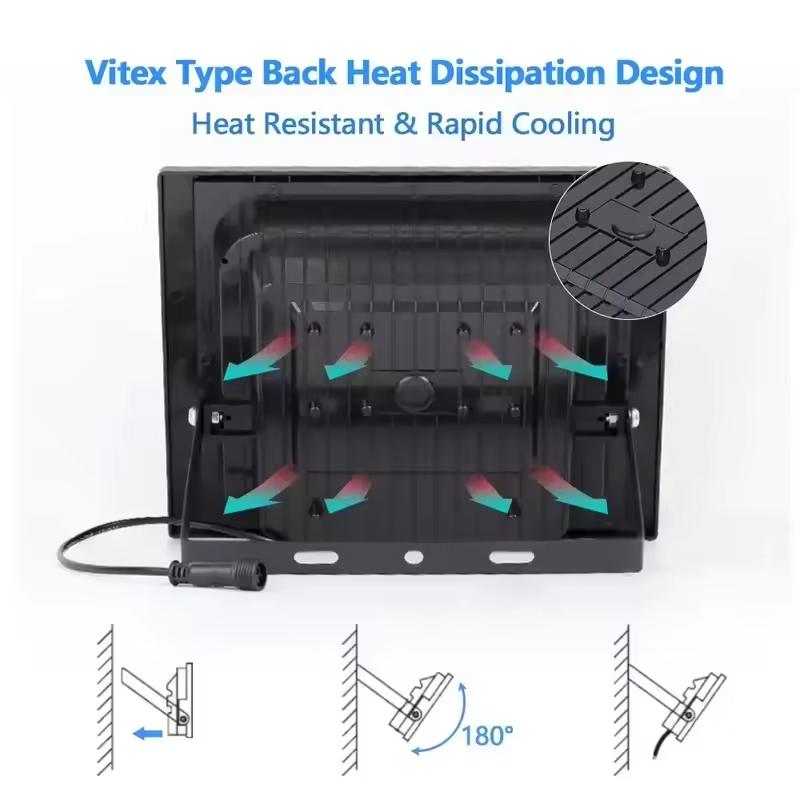 54-362LED Solar Flutlicht Fernbedienung Solar Powered Scheinwerfer Im Freien Wasserdichte IP67 Villa Straße Licht Einstellbare Winkel