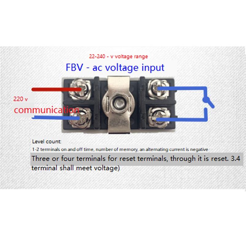 

A96I-Digital Electronic Counter H7EC-6 Vending Digital Electronic Counter Count Hour Meter Without Voltage