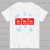 Chemical Element Christmas Ho Ho Ho Cotton Summer Casual Cool Loose T-Shirt