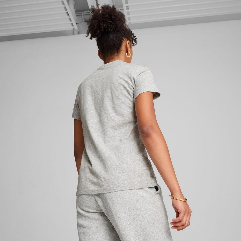 Puma SQUAD GRAPHIC women's T-shirt gray 68153704 size XS