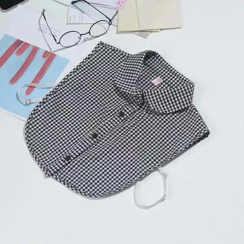 Fake Collar For Shirt Detachable Collars Solid Shirt Lapel Blouse Top Men Women Black White Girls Top Clothes QH132