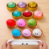 2027 Hot Glitter Dumpling Squishy Soft Stress Relief Fidget Sensory Toy Squeeze Compression Decompression Toy For Kids Adults