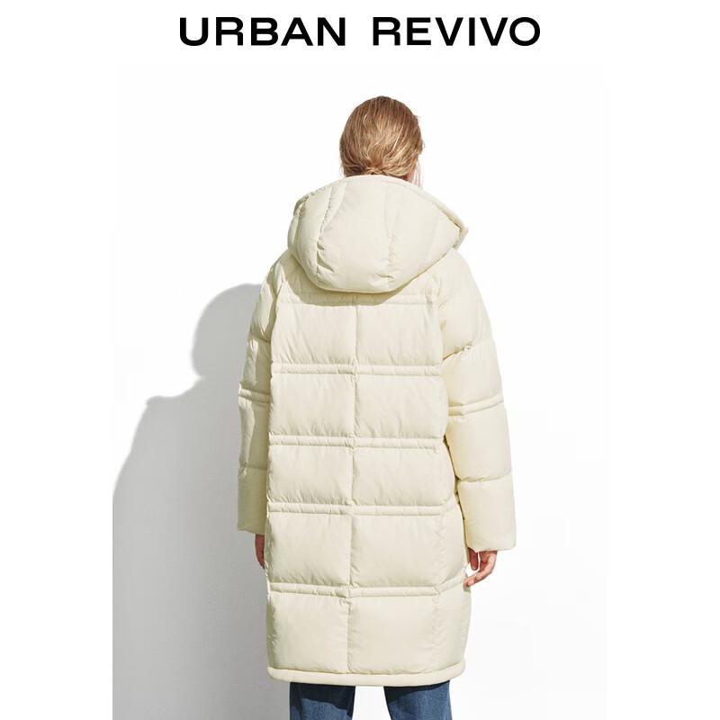 UR 2025 Winter Women's Hooded Loose Down Jacket