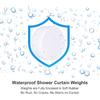 8 Pack Magnetic Shower Curtain Weights, Waterproof Rubber Coated Magnetic for Shower Curtain Bottom, Heavy Duty Weights Stop Liner from Blowing,