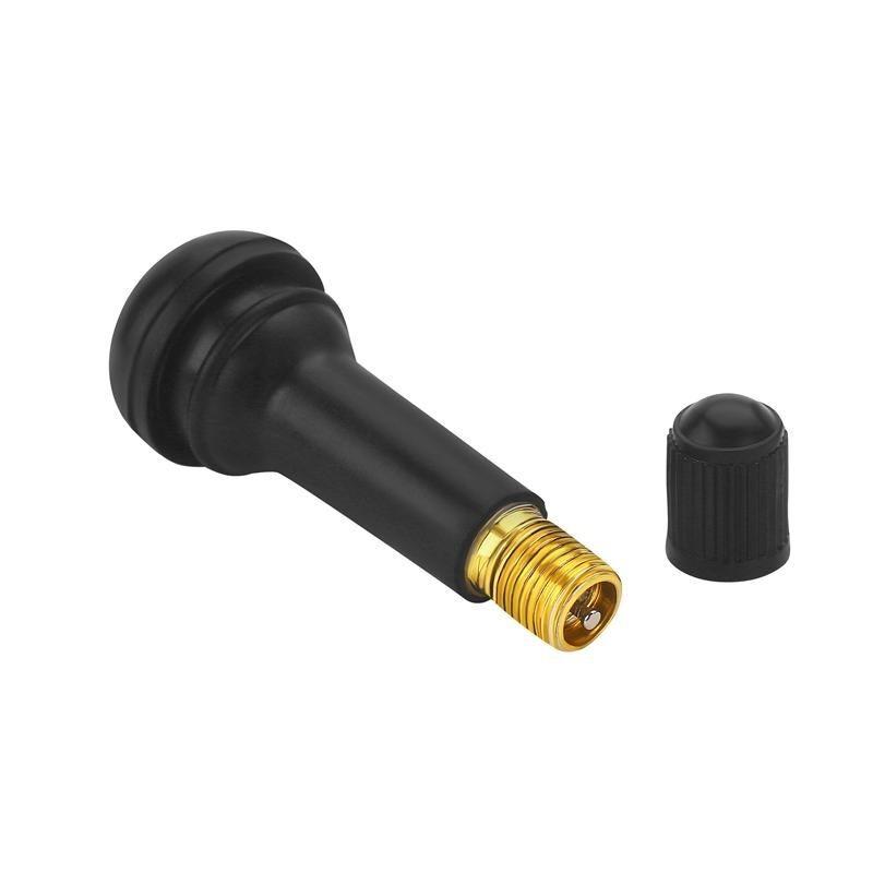 Valves for rims, set of 100 pieces, tubeless, rubber + brass, universal