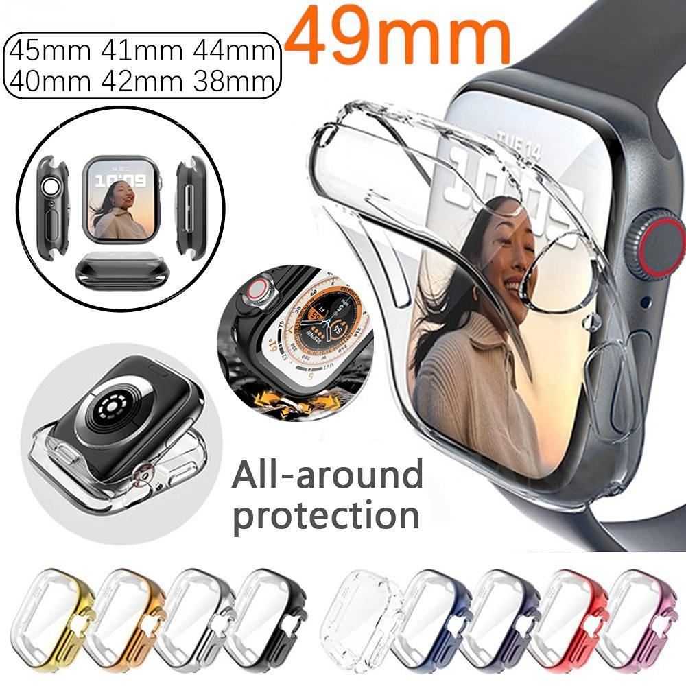 

Защитный чехол из ТПУ для Apple Watch Series 5 4 3 2, пленка с полным всесторонним покрытием, мягкая защита, защитные аксессуары, протектор