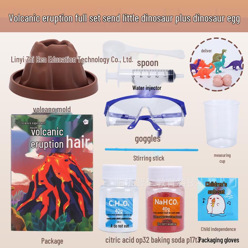 Kids' Volcano Science Experiment Kit - DIY Teaching Aid for Kindergarten & Elementary Students