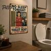 Regole Bagno di Famiglia Segno Promemoria Divertente per Sedile WC, Metti Giù Segno Decorativo in Ferro da Parete Placca Metallica Vintage Decorazione per WC Lavanderia