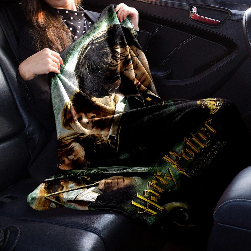 1pc Harry Potter Chamber of Secrets Flannel Blanket Soft Warm Throw for Home, Office, Travel, All-Season Cozy Bedding GiftL1176