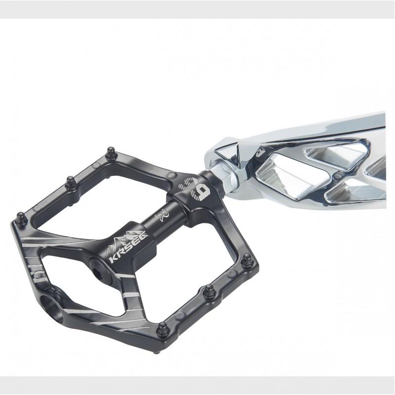 Aluminum Mountain Bike Pedals With Dual DU Sealed Bearings Anti-Slip Platform Heavy-Duty MTB Road Folding Bikes