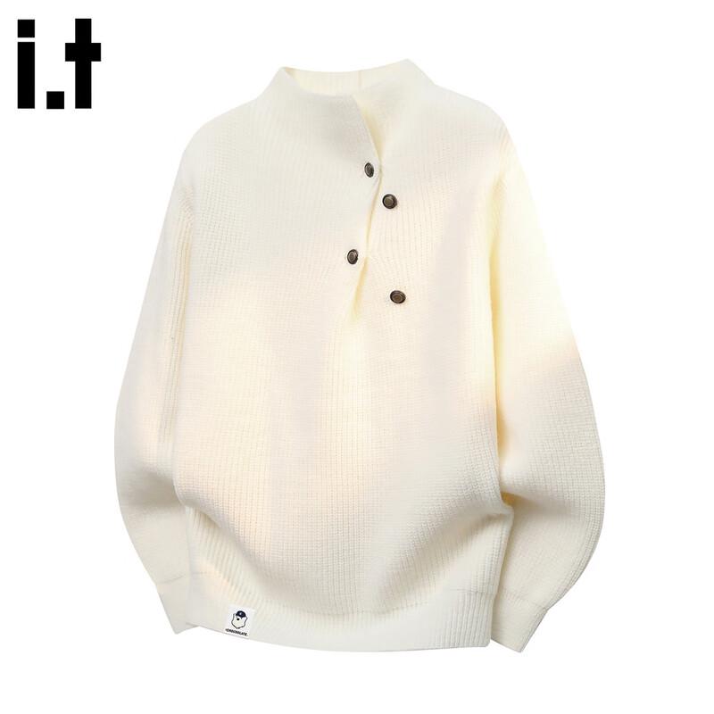 CHOCOOLATEit Men s Trendy Loose Fit Mock Neck Knitted Sweater 4XL