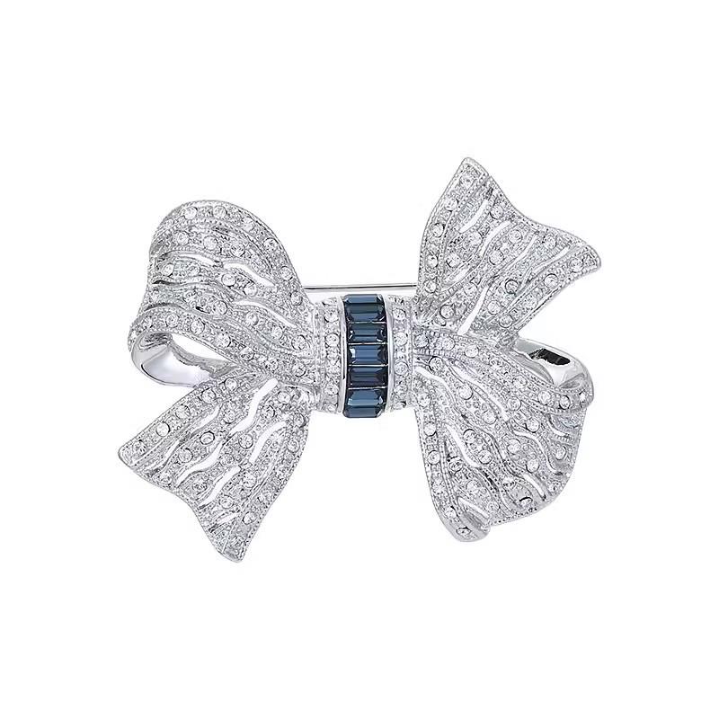 High-End Women's Luxurious Bow Brooch – Elegant, Niche Design Corsage Pin for Suits