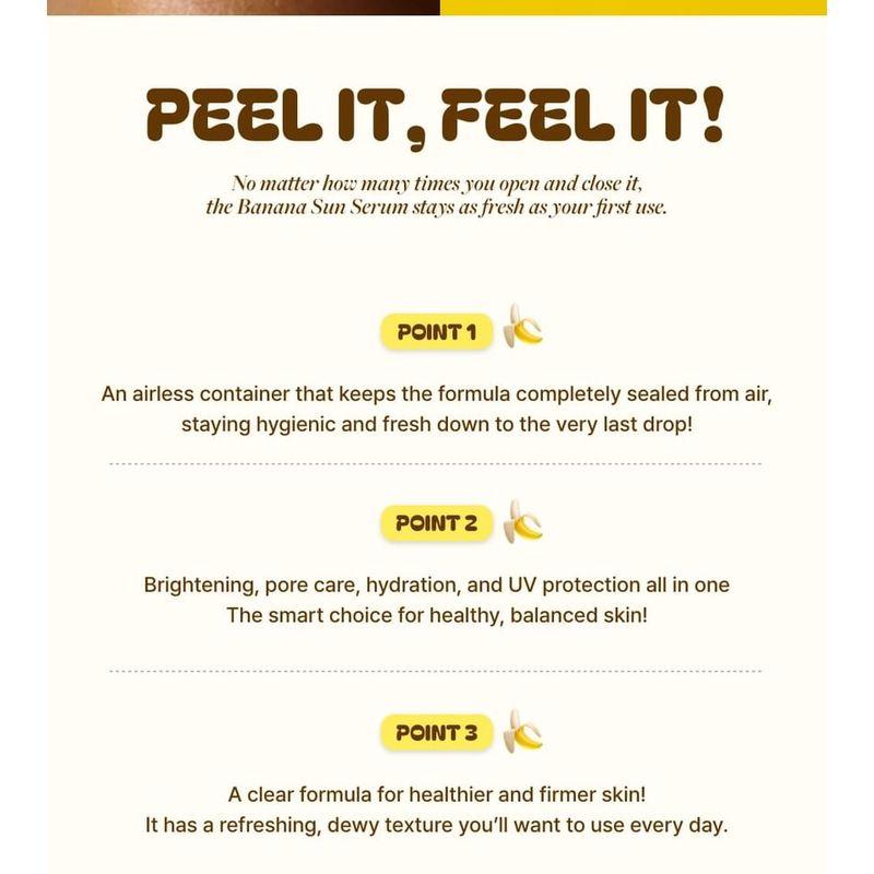 UNLEASHIA Niacinamid Banane Sonnenserum