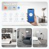 BSEED Single Wifi French Socket Double Power Monitor Wall Sockets Triple Smart Outlets Glass Frame Tuya Smart Life Control