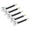 5pcs 10cm Tire Inflator Hose Fast Inflation Leak Free Air Pump Hose Adapter for Car Bike Motorcycle
