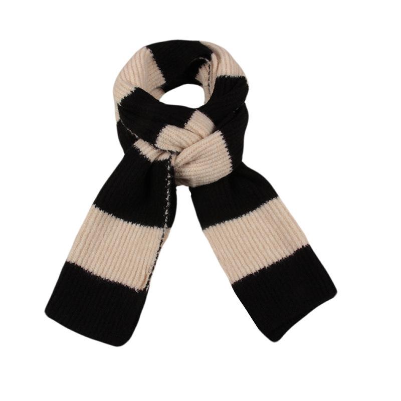 New  Knitted Women Scarf Winter Ladies Vintage Striped Scarves Pashmina Mujer Foulard Bufandas Wrap Shawls Unisex Men Pareo