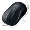 ELECOM Wireless Mouse (Receiver Included), Medium Size, Optical, Black, M-HC01DRBK