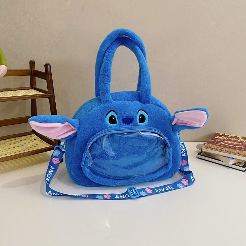 Stitch Fashionable Lilo Plush Girl Bag Large Capacity Material Daily Occasion