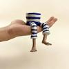 Resin Sitting Legs-Shaped Flowerpots Cute Skirt Pants Cantilevered Plant Pots Creative Unique Leggy Planter for Indoor Plants