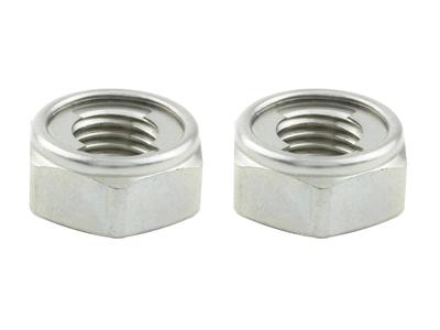 POSH FAITH Motorcycle Supplies Lock Nut Stainless Steel P1.25 2