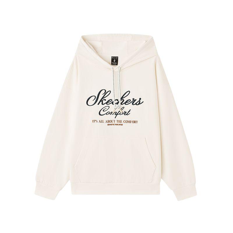 Skechers Skech-Sweats FW25 Soft Skin-Friendly Pullover Warm Loose Sports Hoodie Long Sleeve Comfortable Lock Temperature Unisex hoodies L126U020-01B4 S