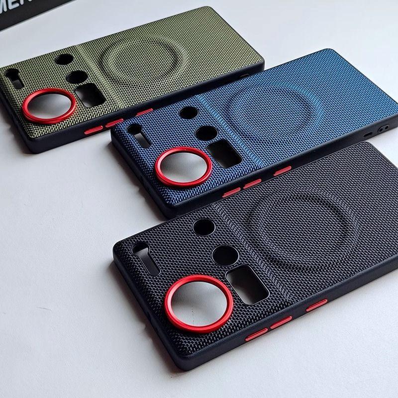 For Nubia Z80 Ultra Case Luxury PU Leather Magnetic Wireless Charging Protective Back Cover For ZTE Nubia Z80 Z70 Ultra Shell