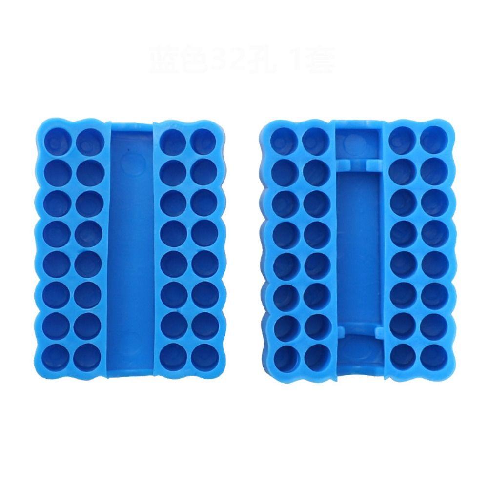 32 Holes Drill Bit Organizer Compact Size Bits Rack Durable Hex Shank Screwdriver Bits Holder