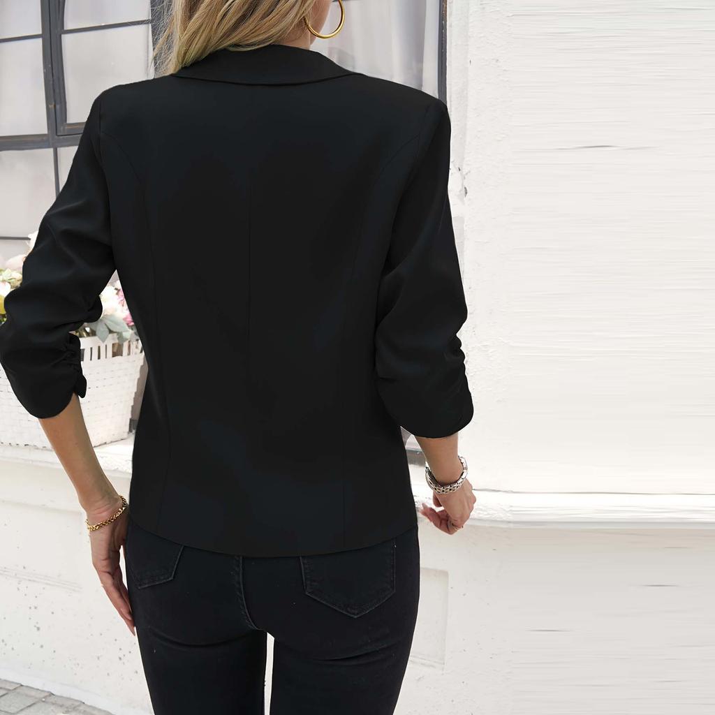 Damen Oberteil 3/4 Ärmel Freizeitjacke Damenbekleidung Bluse Top