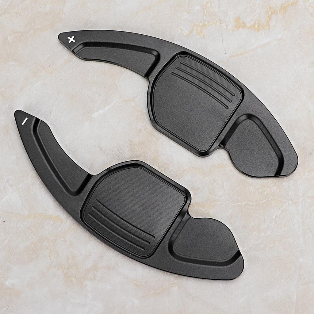 2pcs Car Steering Wheel Shift Paddle Blade Shifter Black Fit for A3 A4L A5 A6 A7 A8 S5