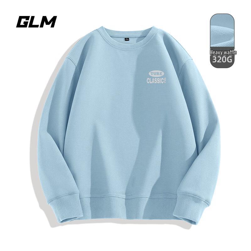 

GLM Men s Waffle Knit Crewneck Sweatshirt M