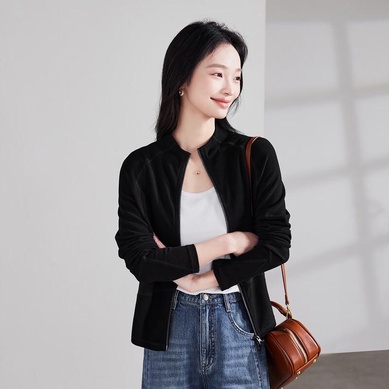 SOFSIL Women's 2026 Autumn Stand Collar Zipper Jacket