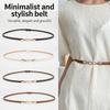 Adjustable Thin Waist Belt for Women Fashion Slimming Buckle Suit Dress Skirt Date and Office Use