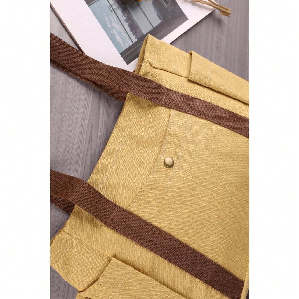1 Stück Leinwandtasche für Damen, große Kapazität, einfache und vielseitige Tragetasche, Tote Bag, Einkaufstasche, Umhängetasche