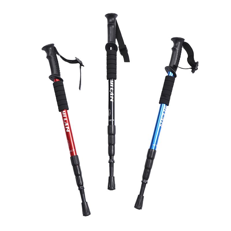51-110Cm Aluminiumlegierung Teleskopstock Wanderstöcke Outdoor Wanderstöcke Trekking Kletterstöcke Wanderstöcke Alpenstock