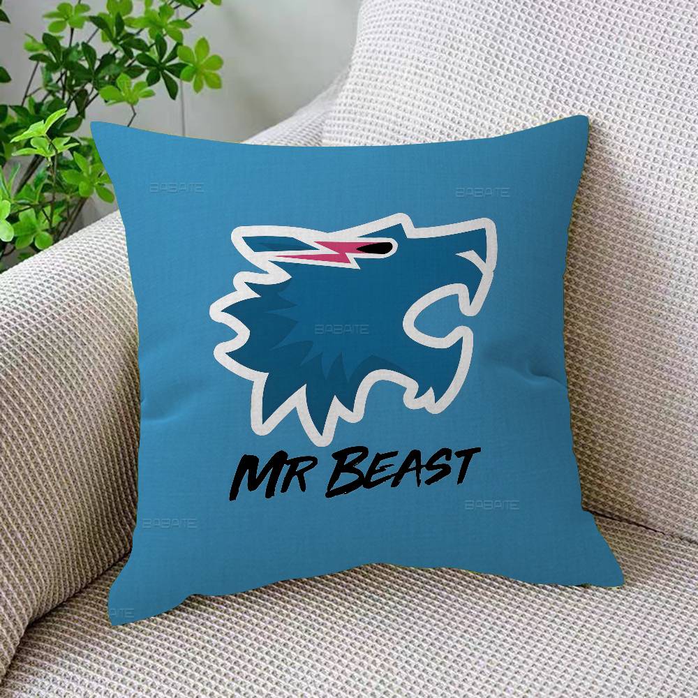 Game Blogger MrBeasts Cushion Cover Decorative Pillow Sofa Home Decor Case Pillow Cases